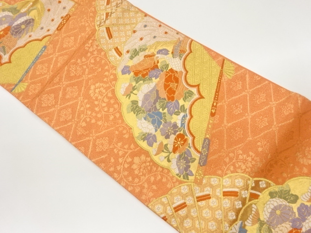 JAPANESE FUKURO OBI / WOVEN PEACOCK